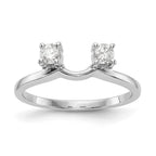 14K White Gold 1/4 carat Diamond Complete Wrap Ring