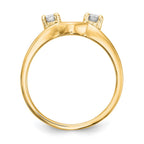 14K Yellow Gold Diamond Wrap