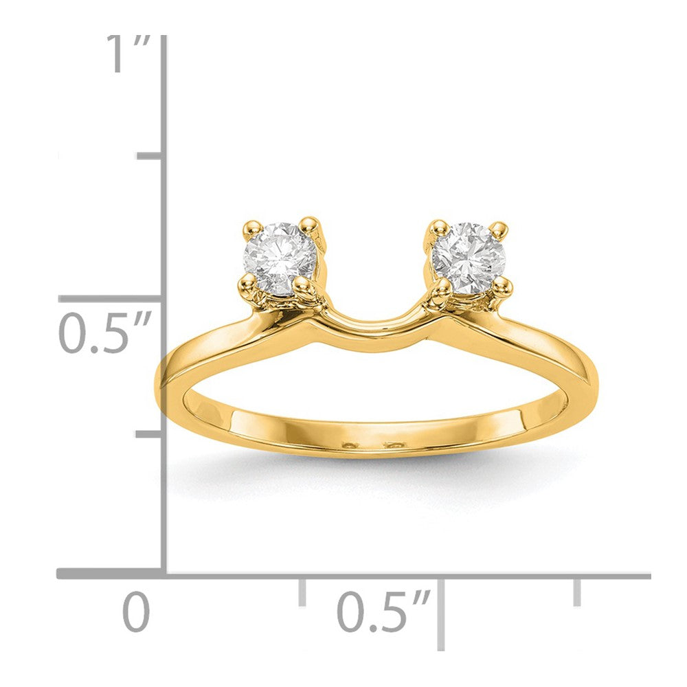14K Yellow Gold Diamond Wrap