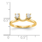 14K Yellow Gold Diamond Wrap