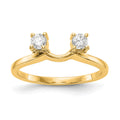 14K Yellow Gold Diamond Wrap