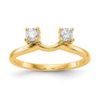 14K Yellow Gold Diamond Wrap