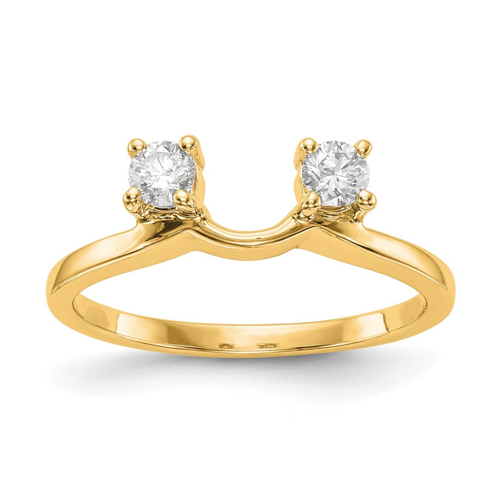 14K Yellow Gold Diamond Wrap