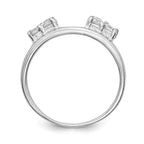 14k White Gold 1/3 carat Lab Grown Diamond VS/SI+ G+ Complete Ring Wrap