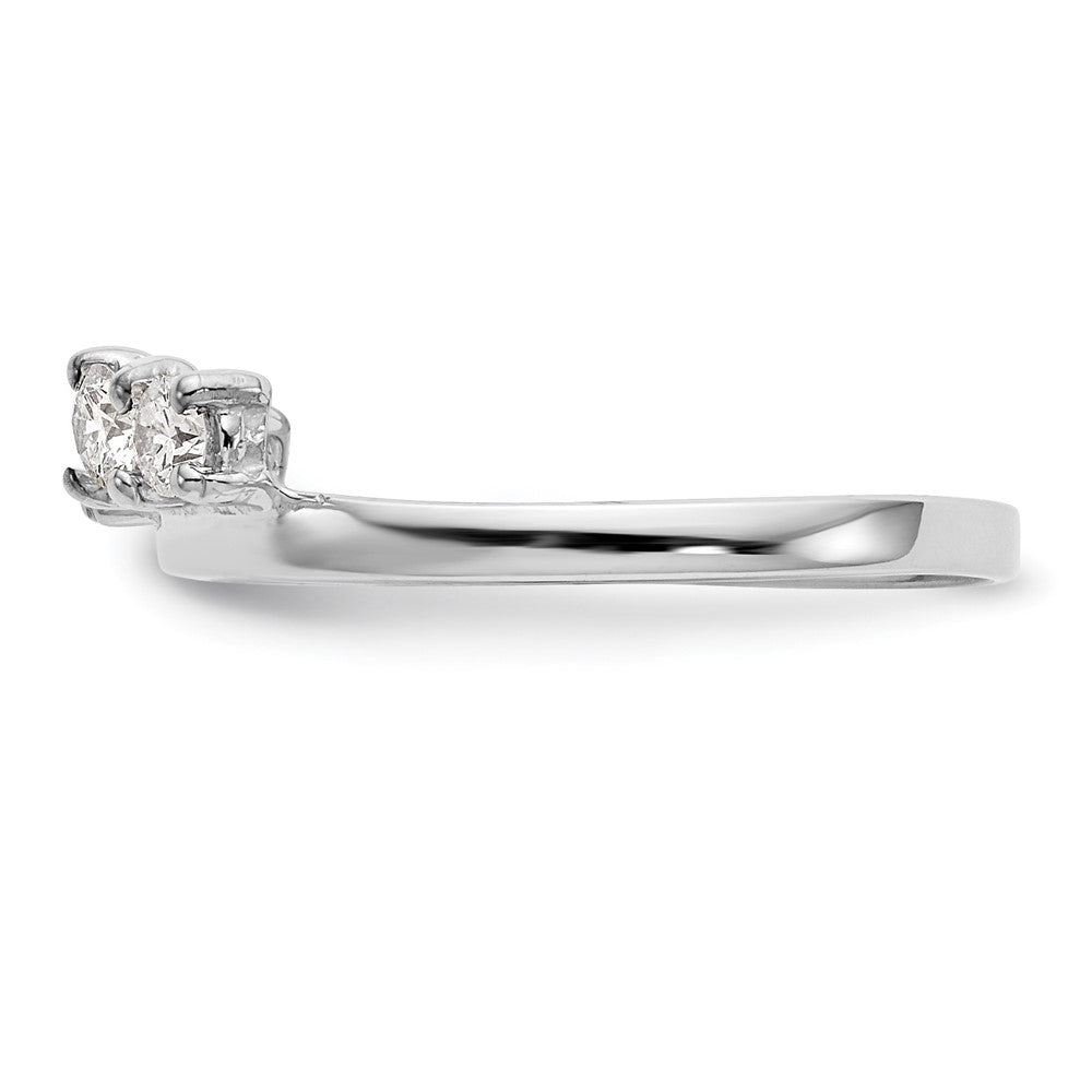 14K White Gold 1/3 carat Diamond Complete Wrap Ring
