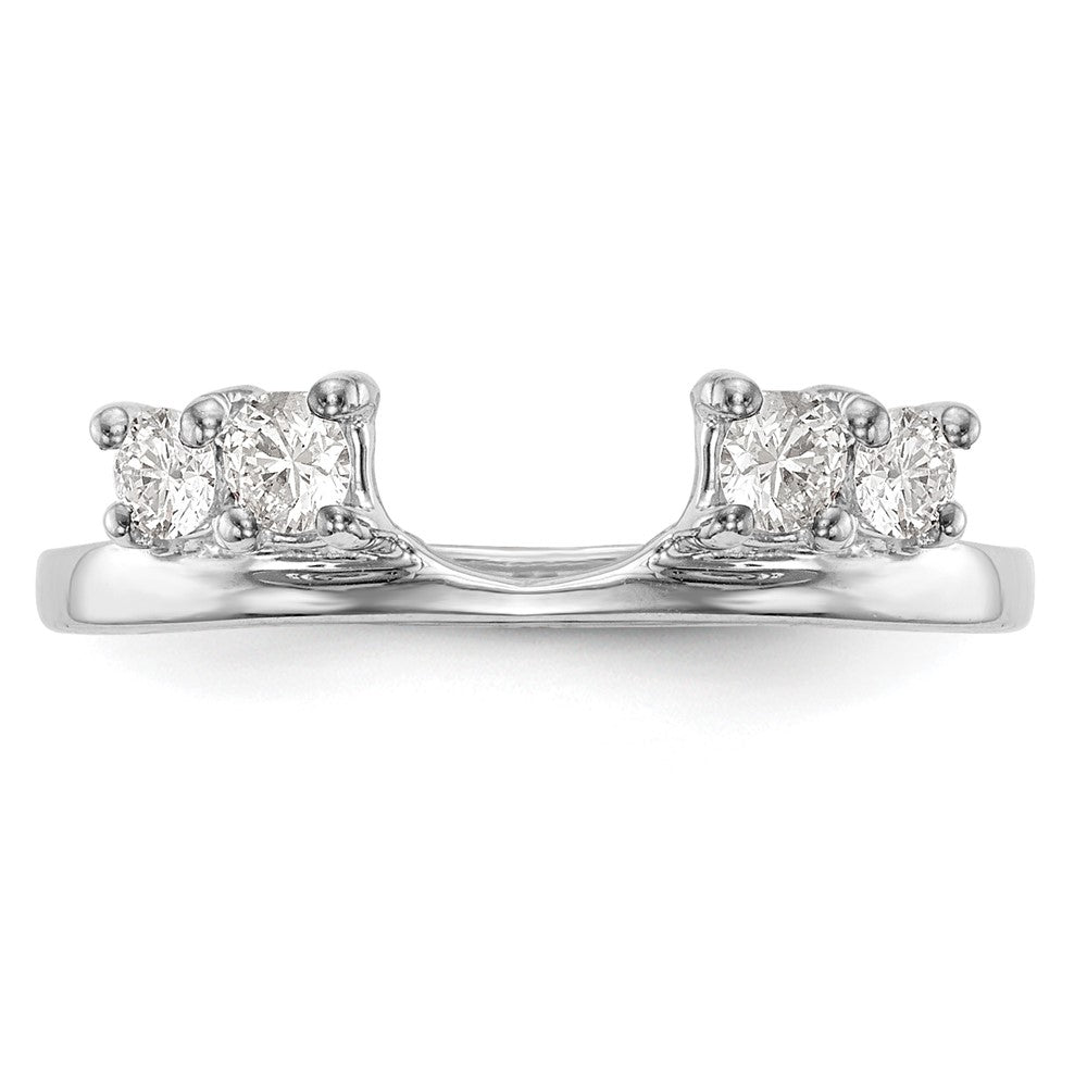 14K White Gold 1/3 carat Diamond Complete Wrap Ring