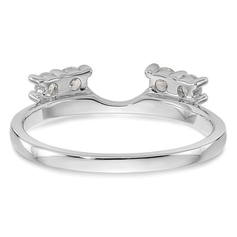 14K White Gold 1/3 carat Diamond Complete Wrap Ring