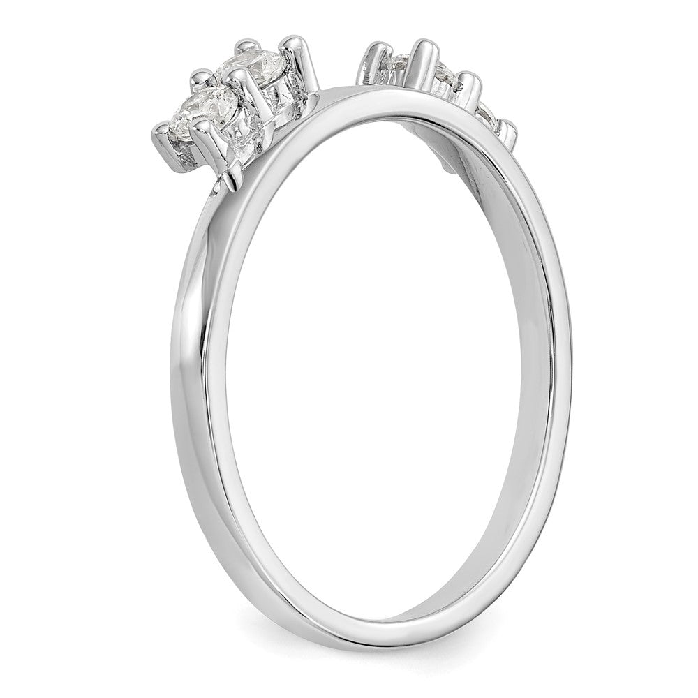 14K White Gold 1/3 carat Diamond Complete Wrap Ring