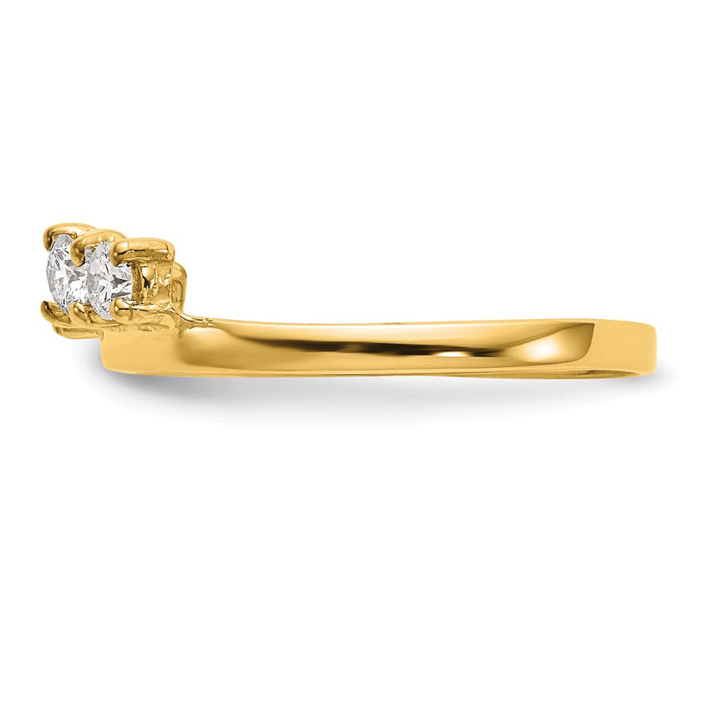 14K Yellow Gold Diamond Wrap