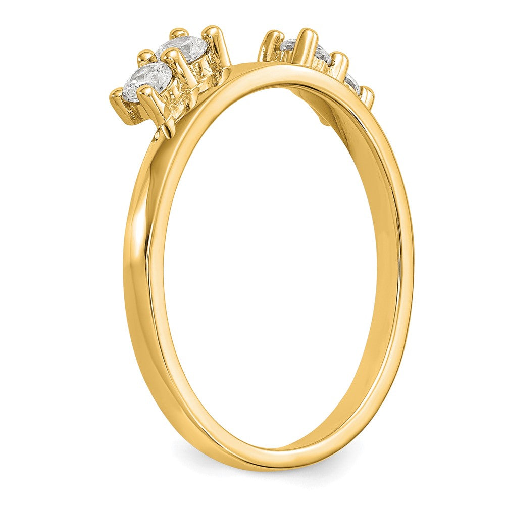 14K Yellow Gold Diamond Wrap