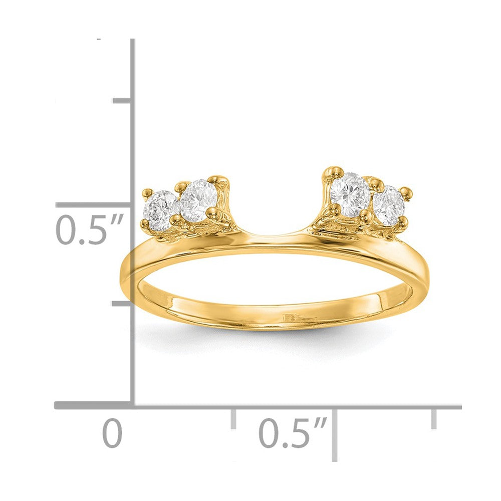 14K Yellow Gold Diamond Wrap
