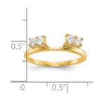 14K Yellow Gold Diamond Wrap