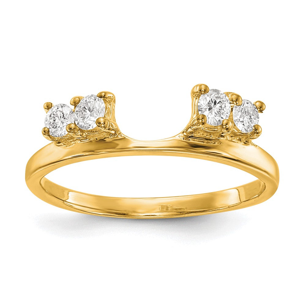 14K Yellow Gold Diamond Wrap