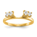 14K Yellow Gold Diamond Wrap