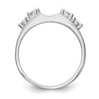 14k White Gold 1/2 carat Lab Grown Diamond VS/SI+ G+ Complete Ring Wrap