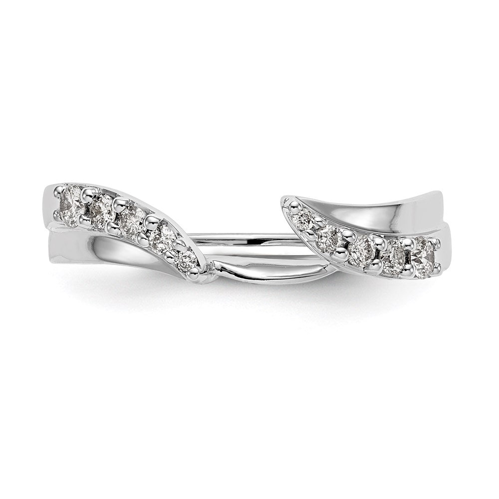 14K White Gold Diamond Wrap