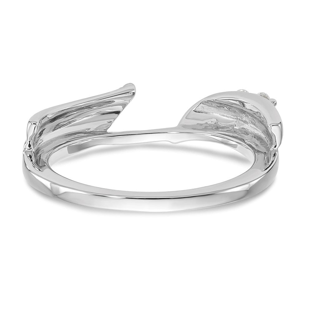 14K White Gold Diamond Wrap