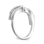 14K White Gold Diamond Wrap
