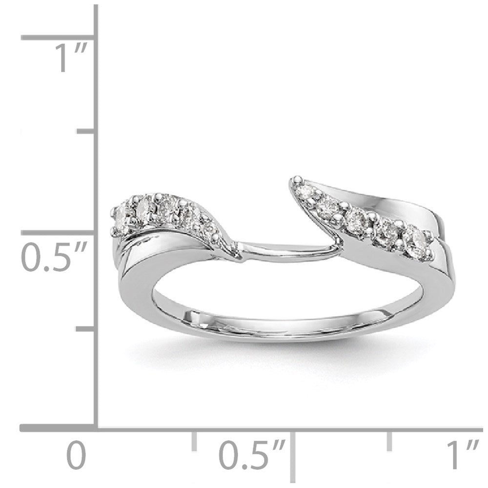 14K White Gold Diamond Wrap