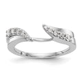 14K White Gold Diamond Wrap