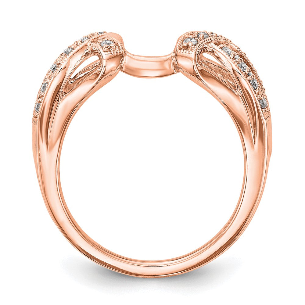 14K Rose Gold Diamond Wrap