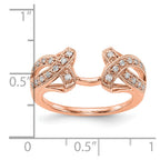 14K Rose Gold Diamond Wrap