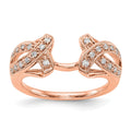 14K Rose Gold Diamond Wrap