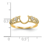 14K Yellow Gold Diamond Wrap