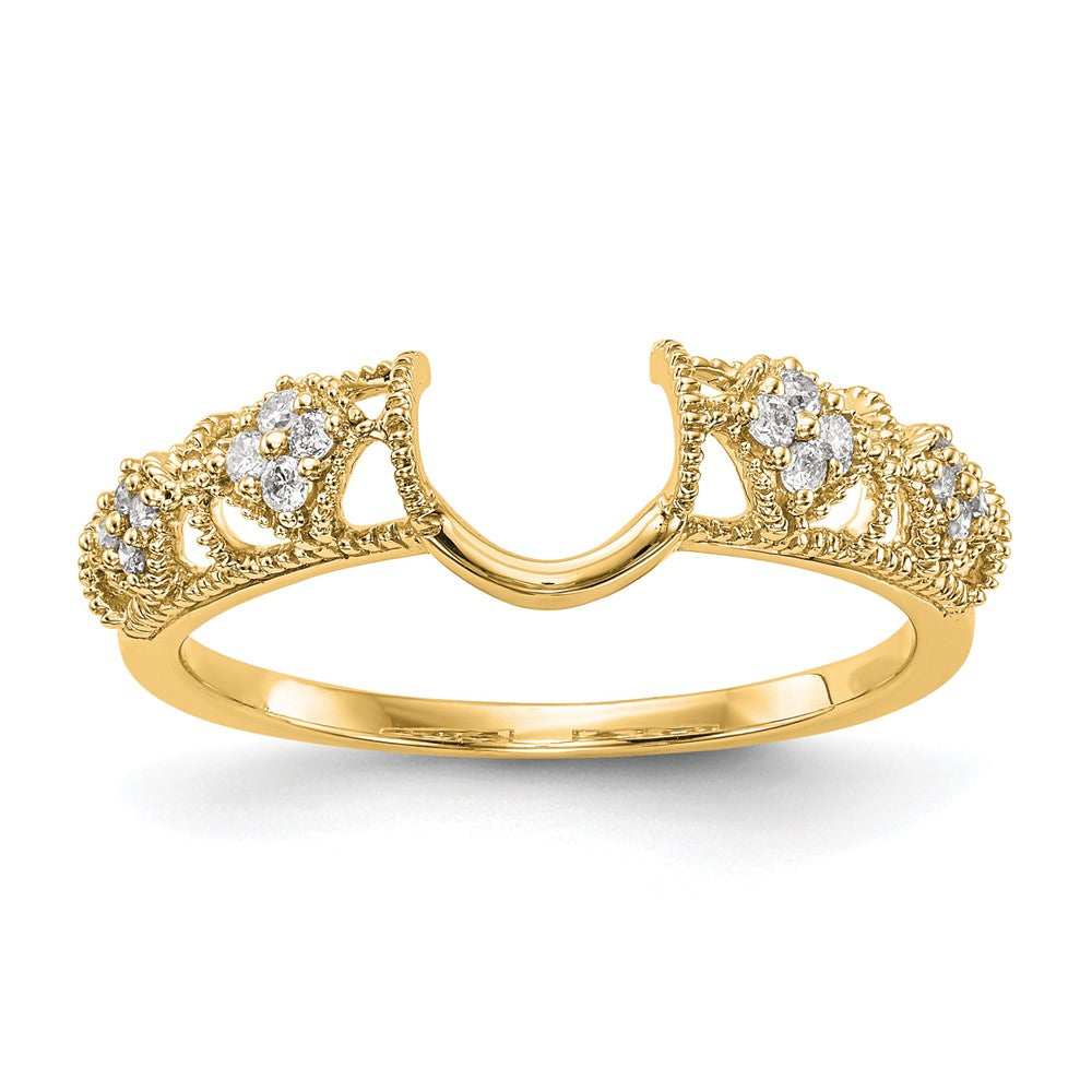 14K Yellow Gold Diamond Wrap