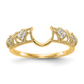 14K Yellow Gold Diamond Wrap