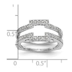 14K White Gold 3/8 carat Diamond Complete Ring Guard