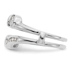 14K White Gold Diamond Guard