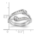 14K White Gold Diamond Guard