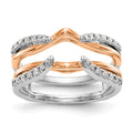 14K white and rose gold Diamond Guard
