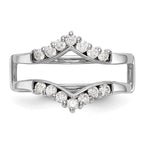 14K White Gold 1/3 carat Diamond Complete Ring Guard