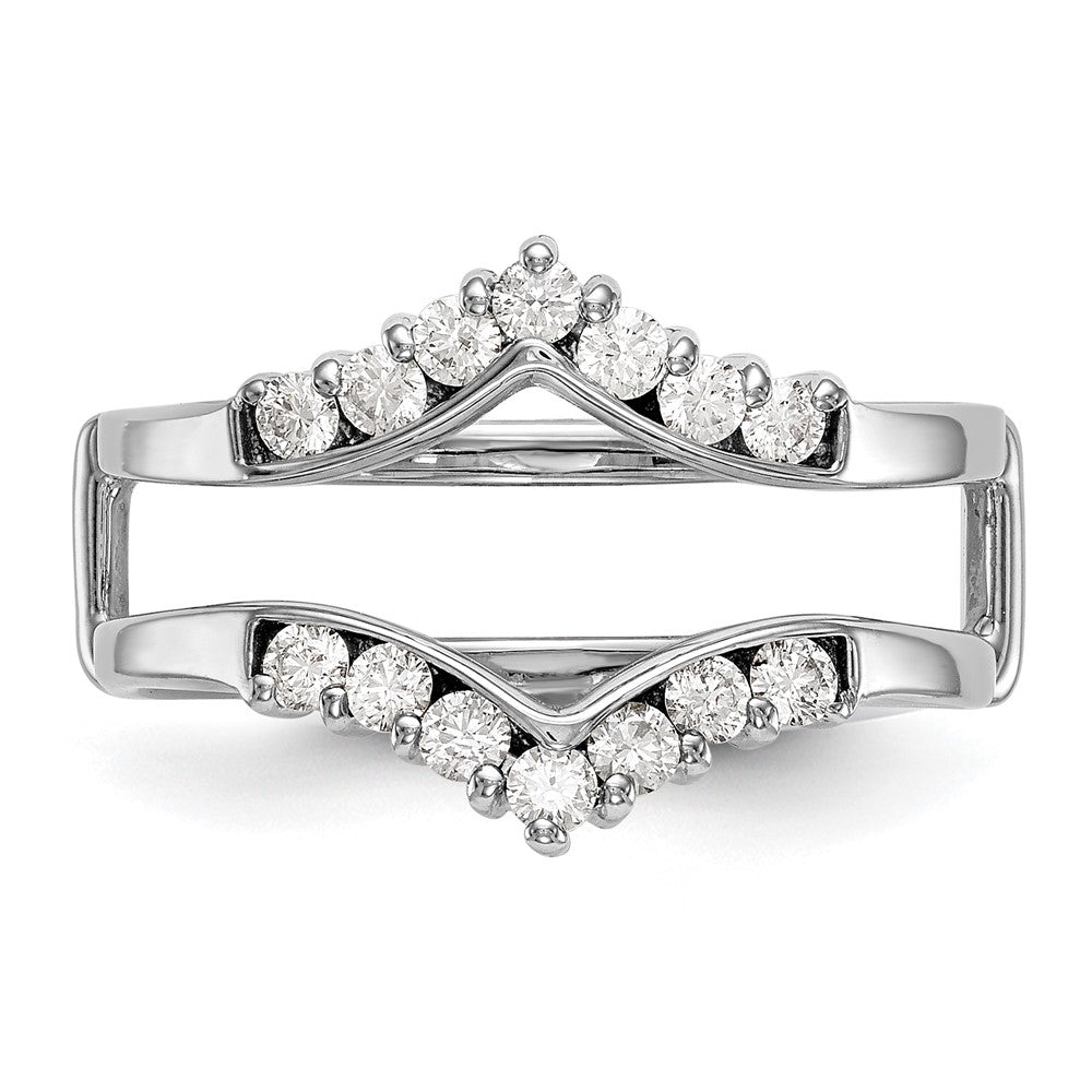 14K White Gold 1/3 carat Diamond Complete Ring Guard