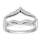 14K White Gold 1/3 carat Diamond Complete Ring Guard