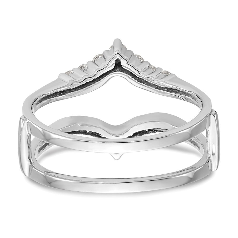 14K White Gold 1/3 carat Diamond Complete Ring Guard