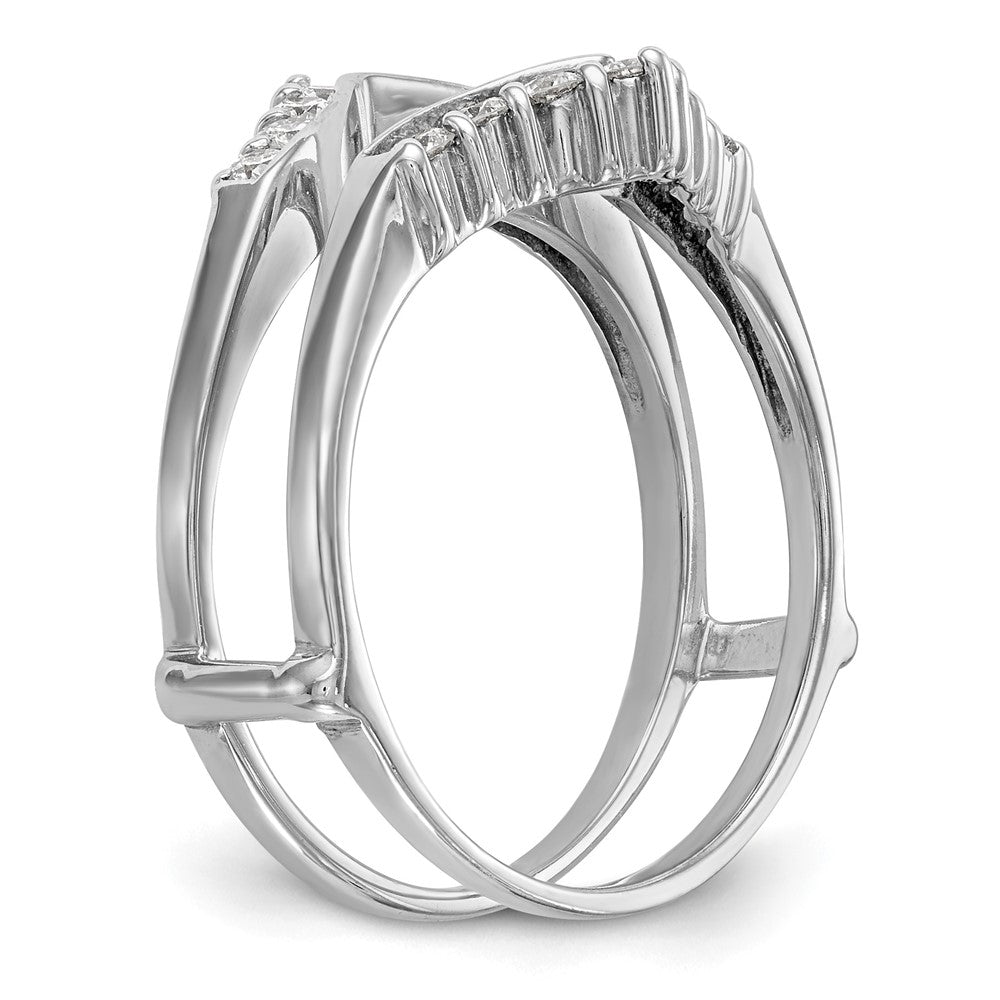 14K White Gold 1/3 carat Diamond Complete Ring Guard