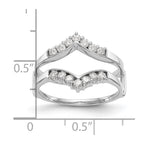 14K White Gold 1/3 carat Diamond Complete Ring Guard