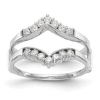 14K White Gold 1/3 carat Diamond Complete Ring Guard
