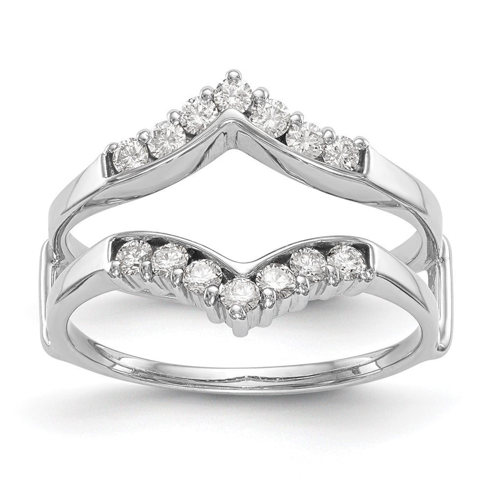 14K White Gold 1/3 carat Diamond Complete Ring Guard
