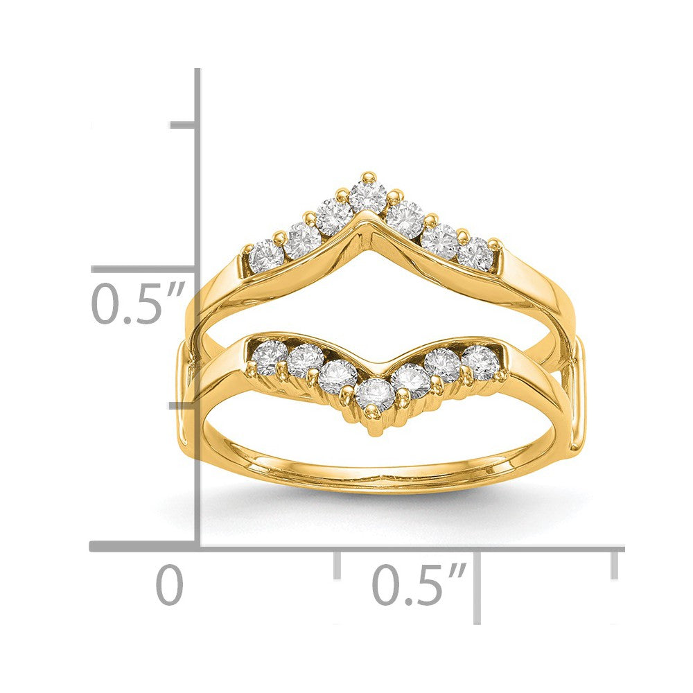14K Yellow Gold Diamond Guard