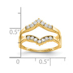 14K Yellow Gold Diamond Guard