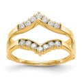 14K Yellow Gold Diamond Guard