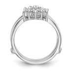 14k White Gold 1/3 carat Lab Grown Diamond VS/SI+ G+ Complete Ring Guard