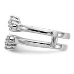 14k White Gold 1/3 carat Lab Grown Diamond VS/SI+ G+ Complete Ring Guard