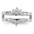 14K White Gold 1/3 carat Diamond Complete Ring Guard