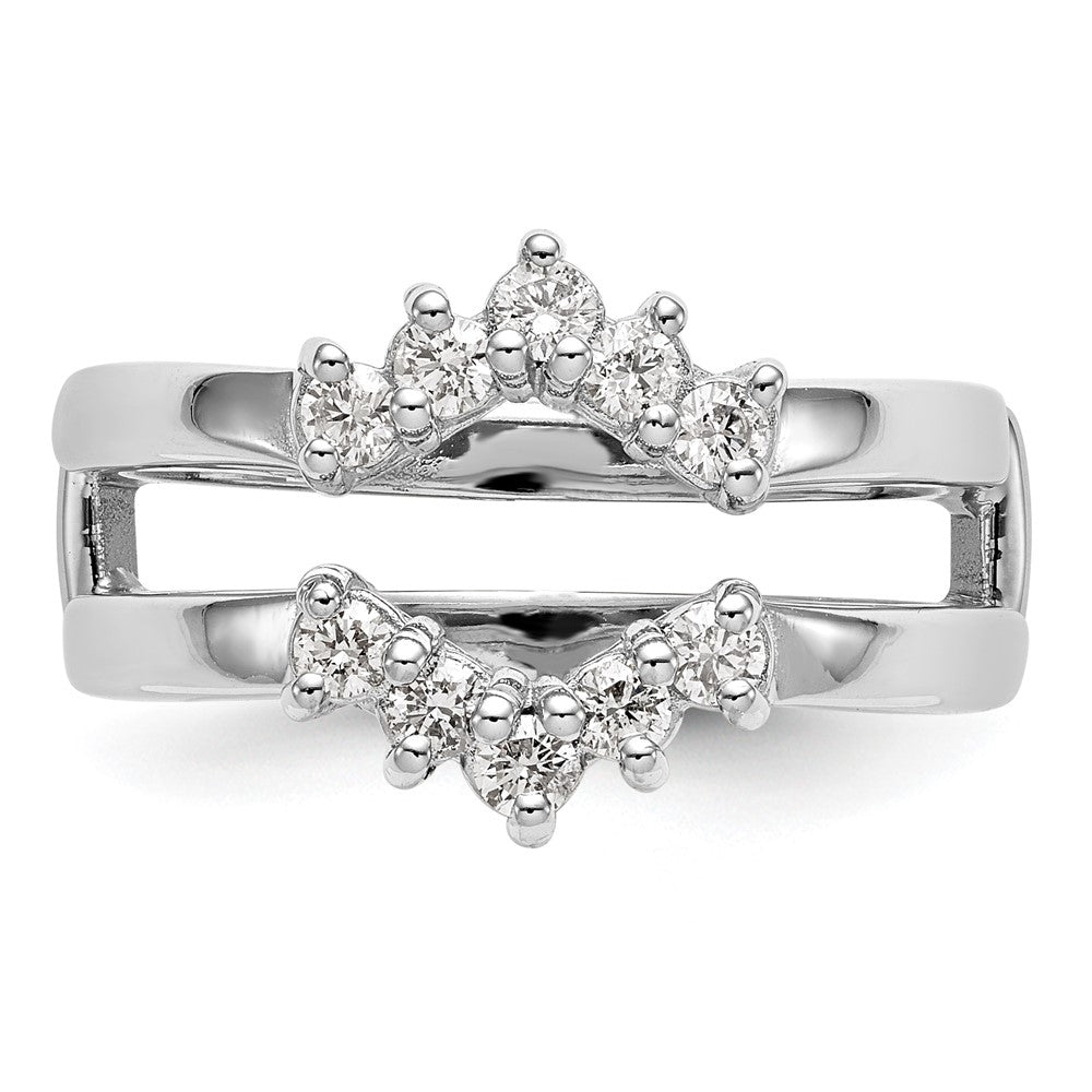 14K White Gold 1/3 carat Diamond Complete Ring Guard