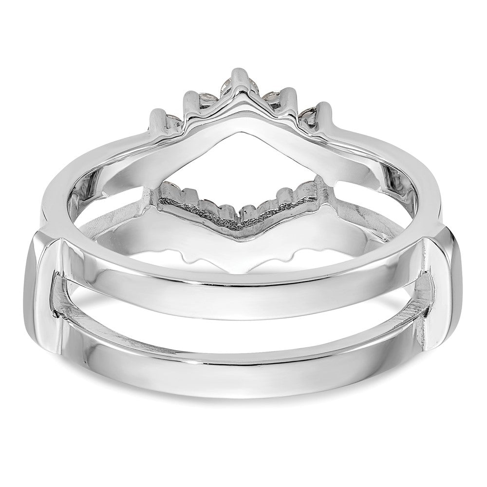 14K White Gold 1/3 carat Diamond Complete Ring Guard